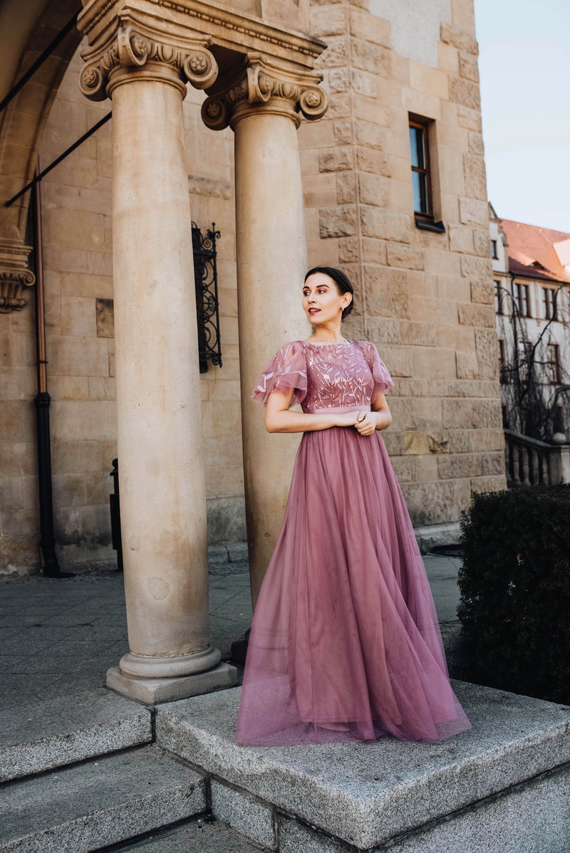 Robe De Soiree Bleščeče večerne obleke, dolge, a-kroja, O-izrez, formalne obleke s kratkimi rokavi, ženske, elegantne obleke, vestido iz tila z bleščicami_voghion.com