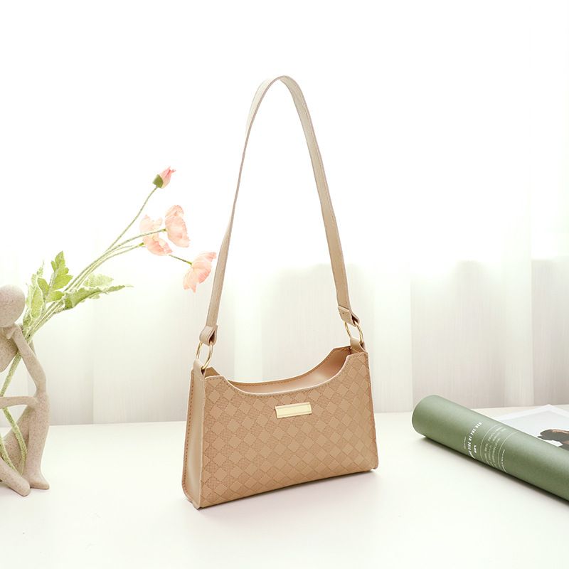 Borsa a tracolla minimalista da donna - Borsa sottile da portare sottobraccio con tracolla staccabile (ufficio e appuntamenti)_voghion.com