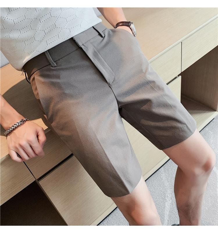 27-42 Summer Luxury High Quality Men's Casual Shorts Versatile 5/4 Western Pants Thin Middle Pants Western Shorts_voghion.com