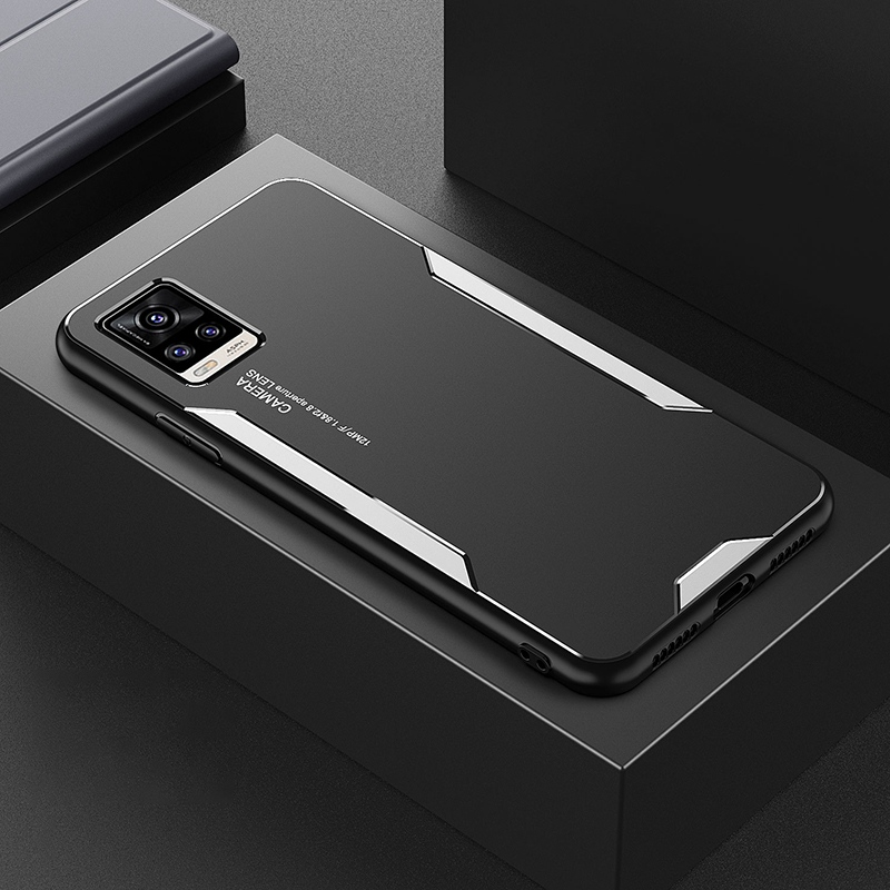 Per Vivo V9 V11i V11 V15 Pro V17 Neo V19 Custodia in metallo di alluminio per Vivo V20 V21 V21E V23 Pro V23E Silicone opaco Cover Pho_voghion.com