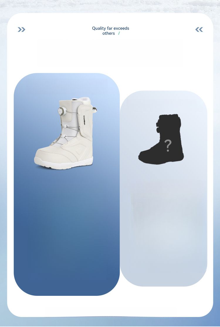 Equipo de invierno para exteriores para hombres y mujeres, fijación rápida para esquís, botas de snowboard, cálidas, gruesas, impermeables._voghion.com