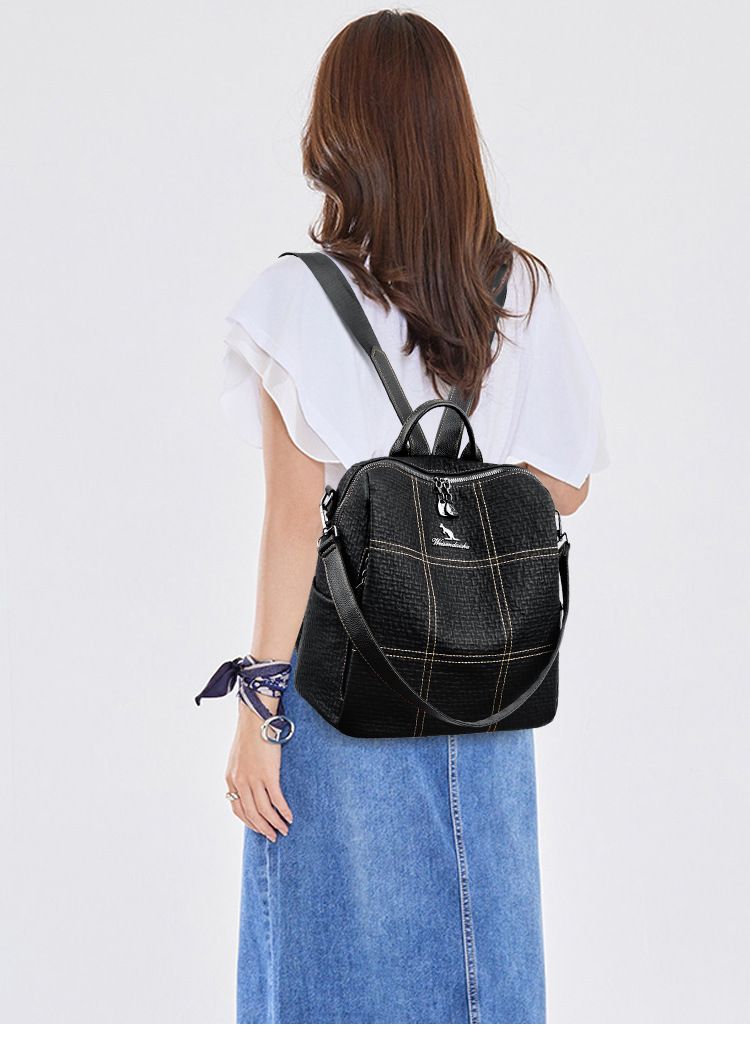 Borse da donna Kangaroo 2023 nuovo zaino dalla texture morbida borsa versatile monospalla da donna casual di grande capacità transfrontaliera_voghion.com