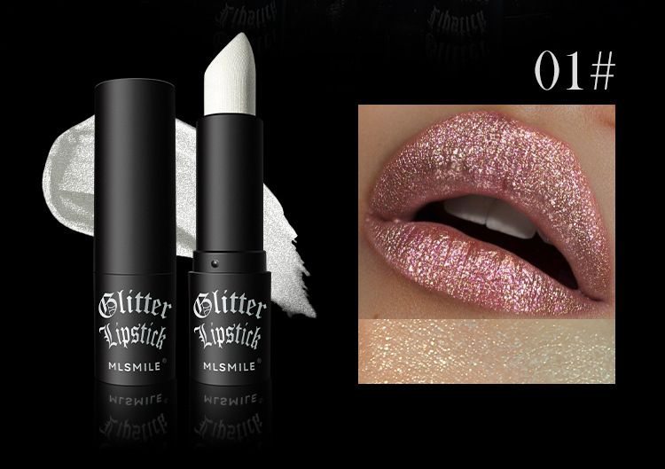 Batom Matte Antiaderente com Glitter Explosivo e Diamante, Maquiagem de Halloween com Vampiro Sombrio
_voghion.com