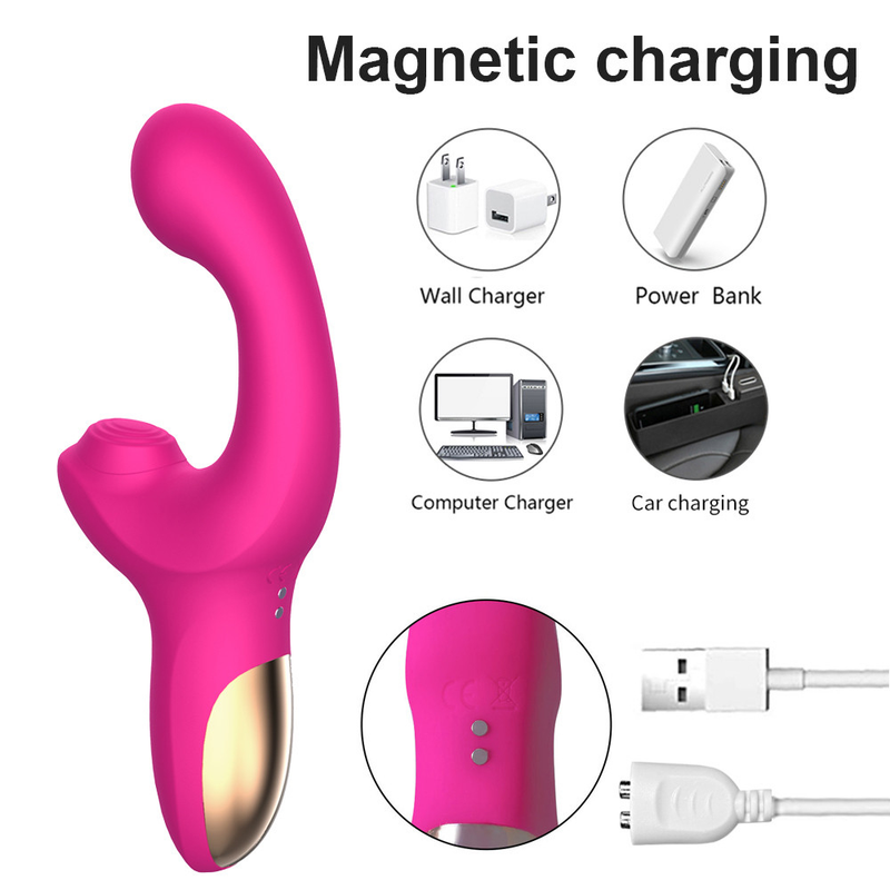 Seks untuk Produk Wanita Stimulator Klitoris Dapat Diisi Ulang Alat Pengisap Klitoris dengan 10 Mode Kuat_voghion.com