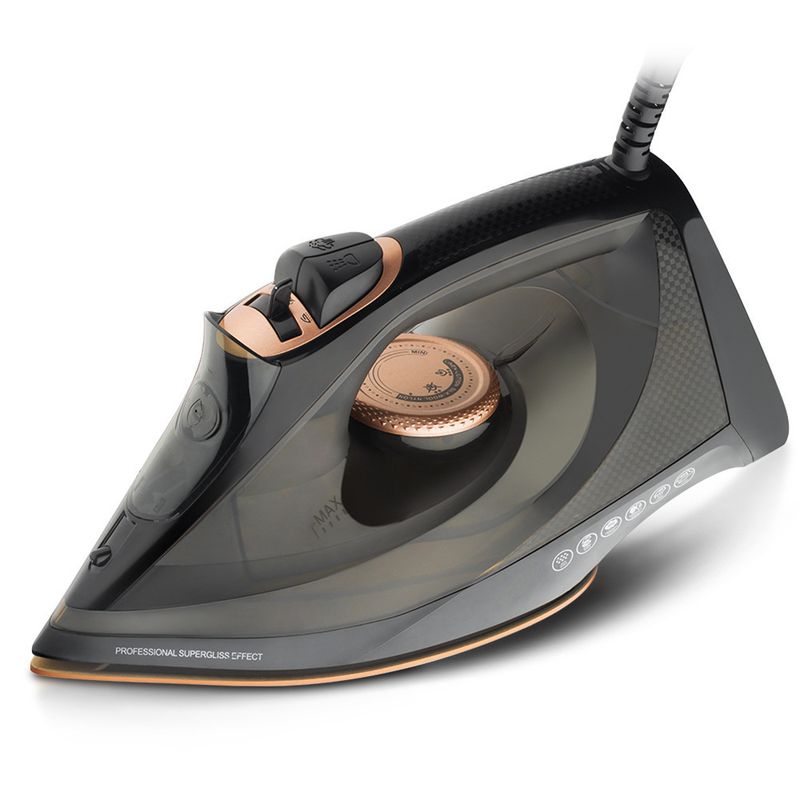 2200W Household Steam Iron, High-Power Electric Ironing Machine With Steam Burst, Durable Soleplate For All Fabrics, EU 220V_voghion.com