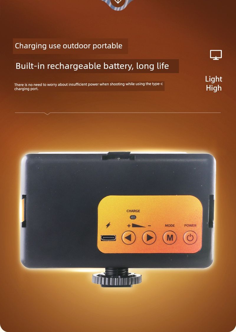 Mobile Phone Selfie Fill RGB Portable SLR Camera Photo Shooting Video Beauty Led Tofu Pocket Light_voghion.com