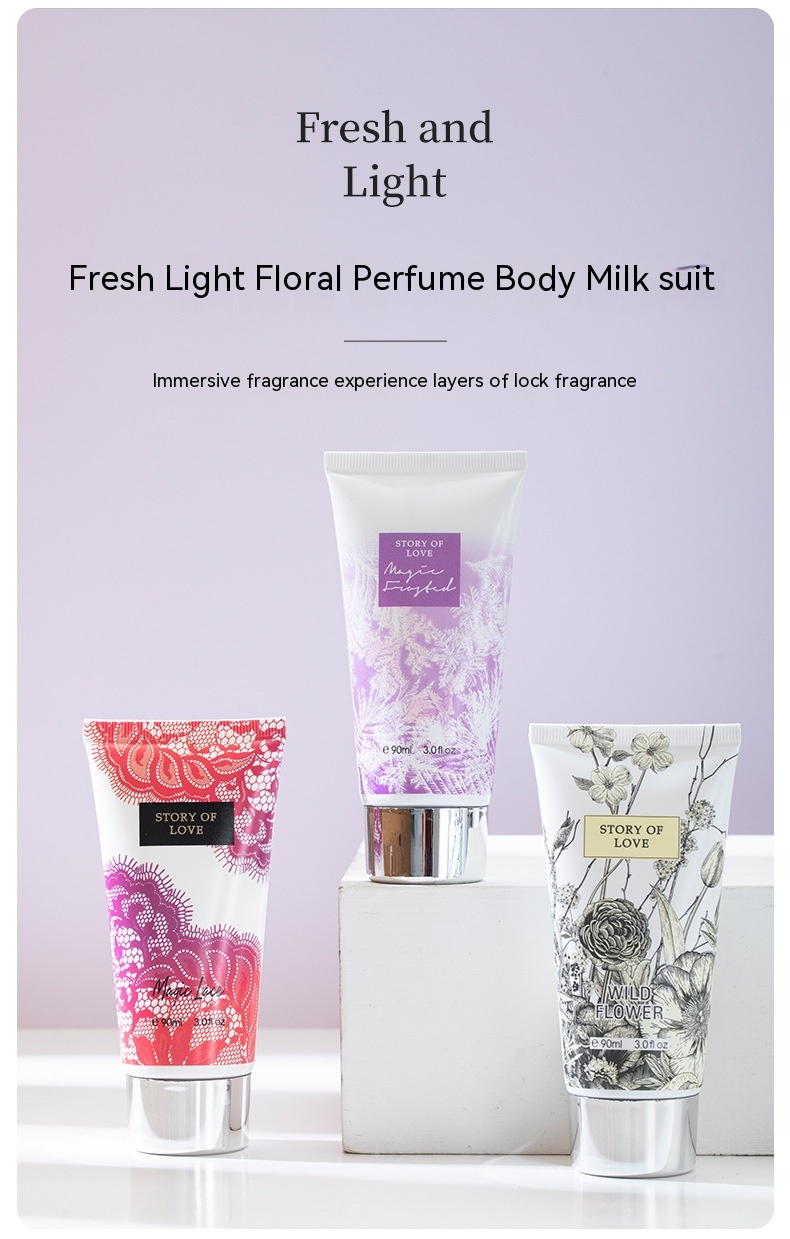Perfume caliente de Vietnam, Sudeste Asiático, Tailandia, conjunto de Perfume para mujer, caja de leche corporal, conjunto de dos piezas, fragancia duradera, novedad de 2023_voghion.com
