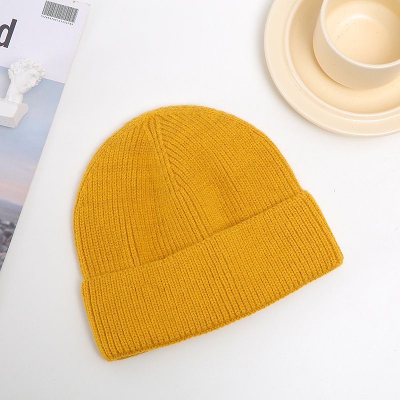 Cappello da uomo in stile coreano, caldo, in lana, per studenti, in tinta unita, invernale, da donna_voghion.com