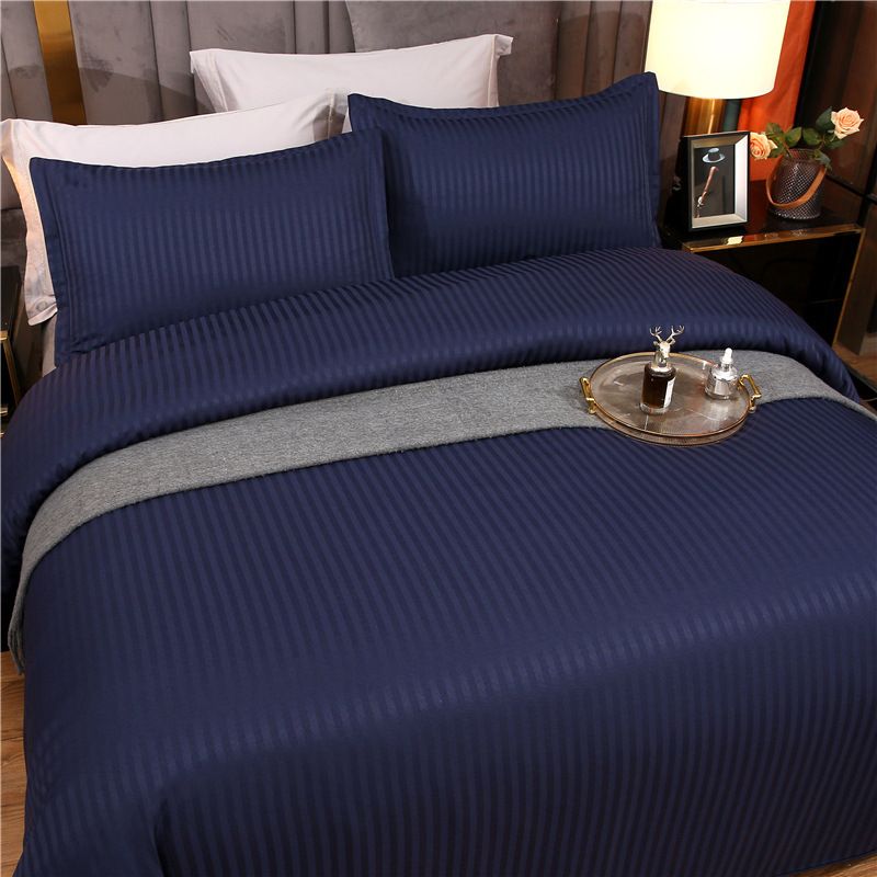Jacquard-Satin-Bettbezug-Set, luxuriöse 3-teilige Bettwäsche, Kissenbezüge inklusive, knitterfrei, weich_voghion.com