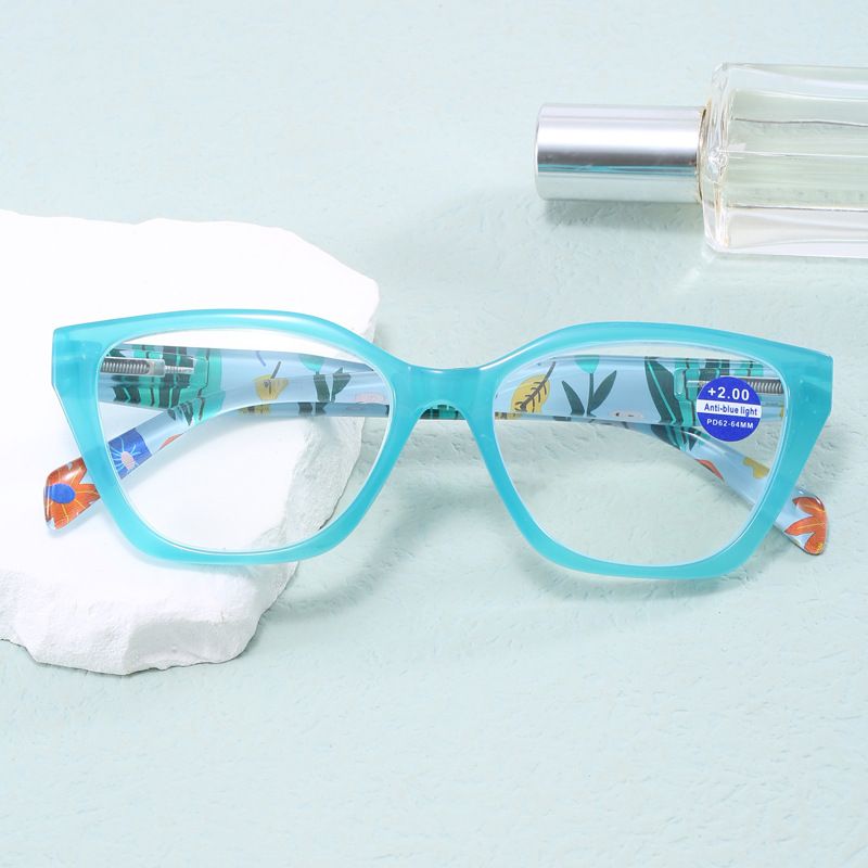 2024 New Spring Leg Anti-Blue Light Wear-Resistant Fashion Square Frame Unisex Reading Glasses_voghion.com