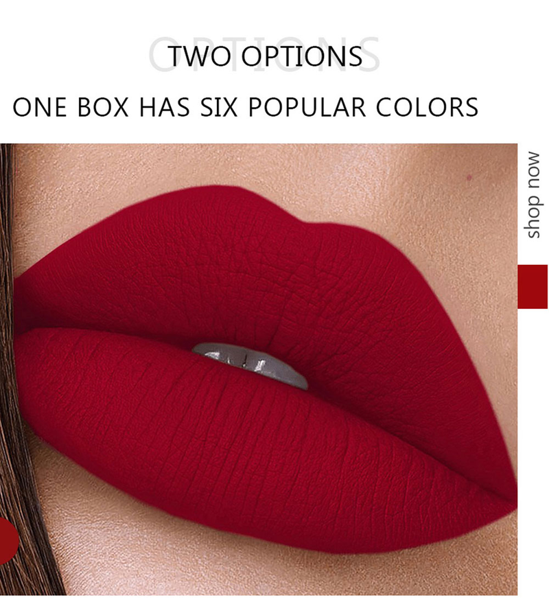 2023 neue Lipgloss Matte Set Veet Sexy Lippenstift Kit 6/12 Teile/los Kosmetik Set Wasserdicht Langlebig Lip Gloss Make-Up Tönung Kit_voghion.com