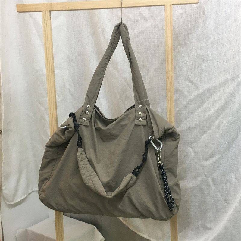 Sac fourre-tout en toile pour femme, grande capacité, décontracté, à bandoulière, tendance, 2025_voghion.com