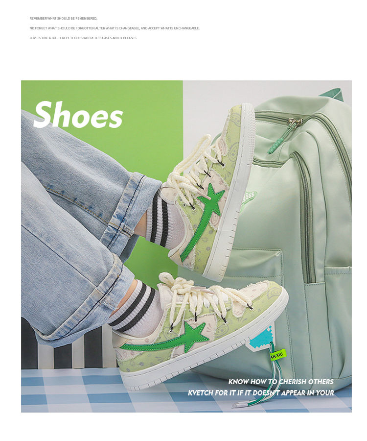 Nieuwe China-Chic Kleine Ster Liefhebbers Mannen en Vrouwen Skateboarden Sh Canvas Dubbele Sh Touwen Veelzijdige Koreaanse Student_voghion.com