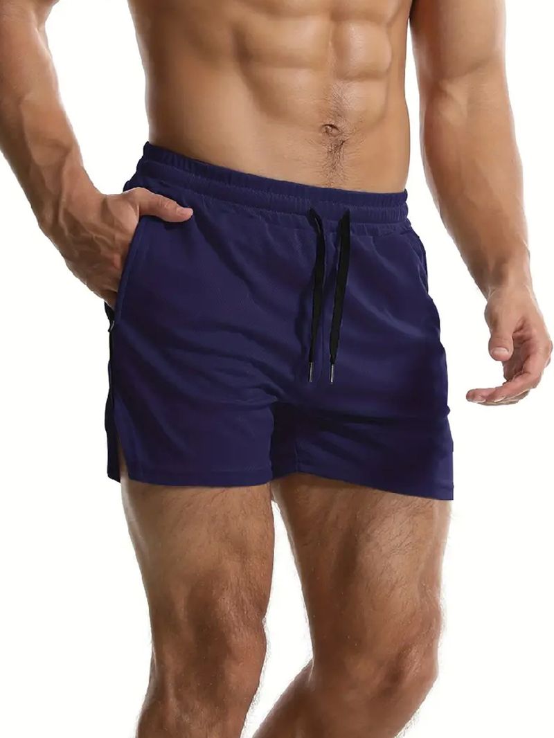 Men's Running Training Fiess Summer Thin Breathable Quick Drying Basketball Pants_voghion.com