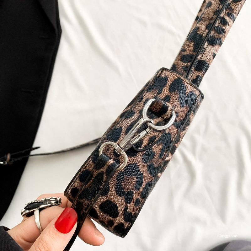 Leopard print bag texture hot girl style underarm bag female handbag versatile shoulder messenger bag_voghion.com