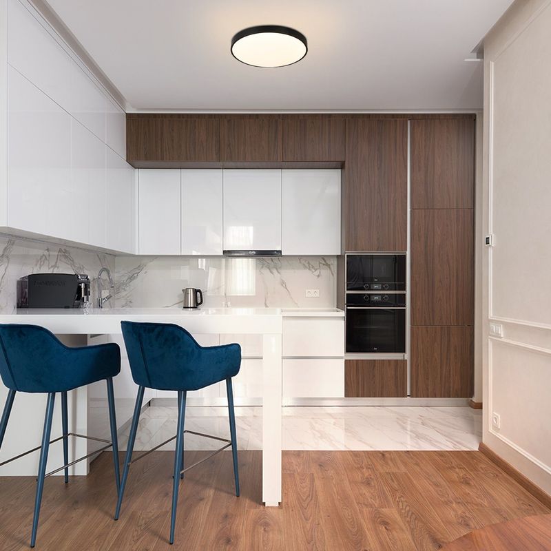 Glitzerlife LED Deckenleuchte Warmweiß Deckenlampe - 12W Badlampe IP44 Wasserdicht 21cm Rund Moderne Küchenlampe Flach Für Wohnzimmer Schlafzimmer Flur Balkon Bad_voghion.com