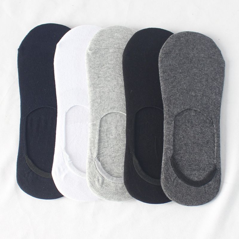 Invisible socks for men Solid color light mouth cotton garter with silicone non-slip boat socks Thin socks for men and women summer_voghion.com