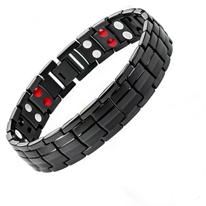 Bracciale magnetico staccabile a doppia fila per uomo e coppia_voghion.com
