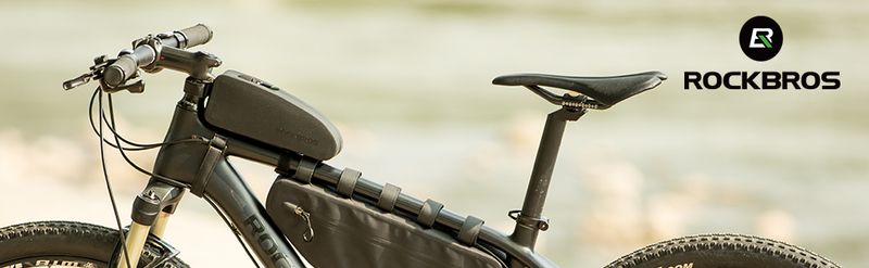 ROCKBROS Borsa per bici Borsa per telaio Borsa per tubo superiore 100% impermeabile Nero_voghion.com