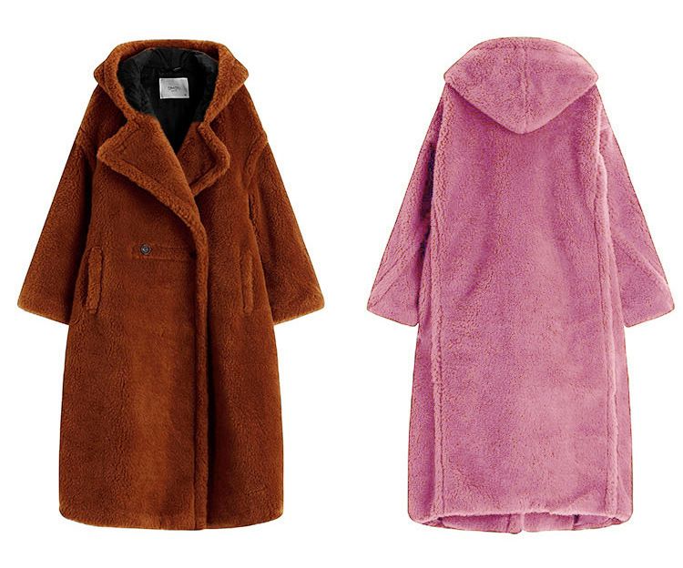 Damenbekleidung Herbst und Winter Lässiger Pelzmantel Damenmantel Mittellanger Kapuzenrevers Modischer Lammwolle-Temperament-Trend_voghion.com
