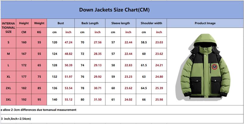 Giacca da uomo e da donna con logo rotondo trapuntato e spesso, antivento e antifreddo, per esterni, calda giacca imbottita in cotone_voghion.com