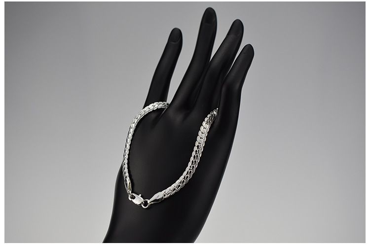 Fino zrnata kačja kost s preprosto personalizirano uniseks zapestnico za moške in ženske_voghion.com