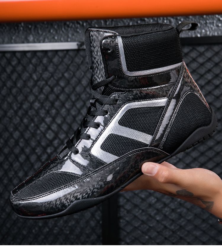 Nowe buty bokserskie Buty treningowe do hal Buty do walki w dużych rozmiarach Buty do walki do przysiadów_voghion.com