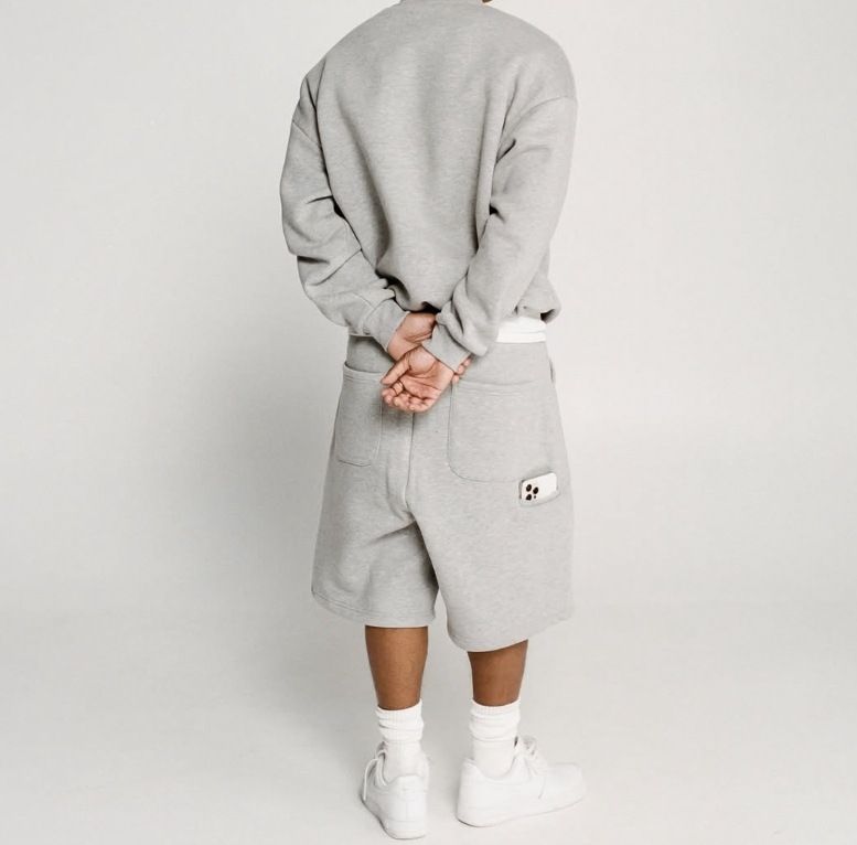 Abbigliamento maschile, Marchio di moda maschile Y2K, Pantaloni a 5 punte in maglia con silhouette multitasche, Salopette in maglia_voghion.com