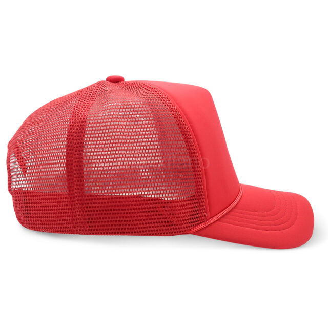 Truck driver's cap foam mesh flat brimmed cap adjustable Baseball cap solid color ordinary military men's_voghion.com