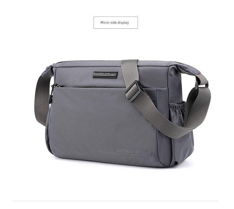 Outdoor Casual Horizontale Pure Color Heren Lichtgewicht Crossbody Tas_voghion.com