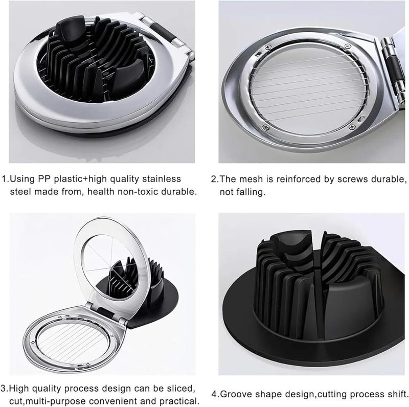 Apri e chiudi uova - Acciaio inossidabile | Uova sode/alla coque | Cracker | Utensile da cucina_voghion.com