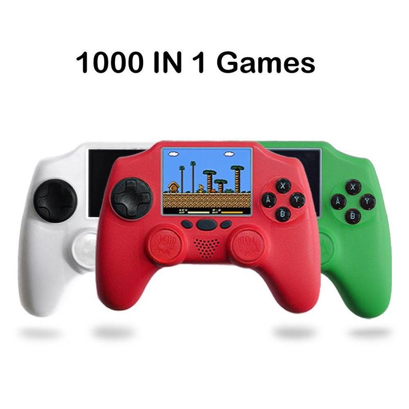 Retro Game Console 2.4' HD Screen Handheld Wireless TV Game Console 1000 Games_voghion.com