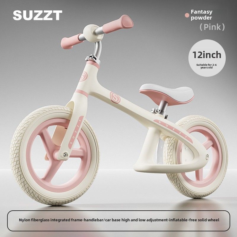 Børnebalancebil 1--6 år børn uden pedaler 10-tommer tohjulet scooter Småbarn Selvkørende barnevogn_voghion.com