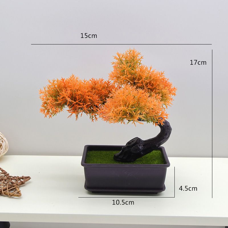 Wohnmöbel Simulation Pflanze einladende Kiefer kleine Topfpflanze Kunststoff Bonsai Home Dekoration Wohnzimmer Schreibtisch kleine Ornamente_voghion.com