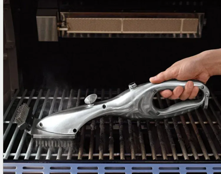 Barbecue Grill Outdoor Dampfreinigungsbürsten BBQ Reiniger Geeignet Für Holzkohle Schaber Gas Zubehör Kochen Küche Werkzeug_voghion.com