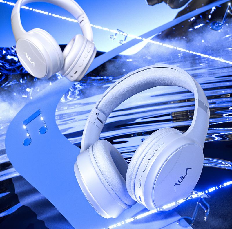 Cuffie Bluetooth Wolf Spider G1 over-ear con doppia modalità di posizionamento del suono e microfono per giochi FPS e corsa_voghion.com