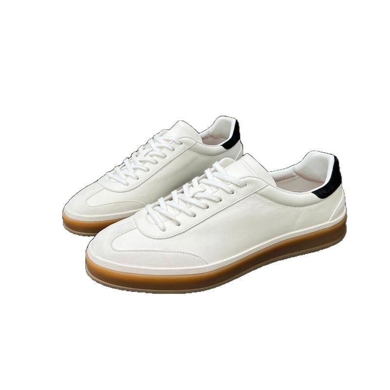 Zapatos casuales de ante para hombre, de cuero genuino, con cordones, de negocios, de lujo, de moda 2025_voghion.com