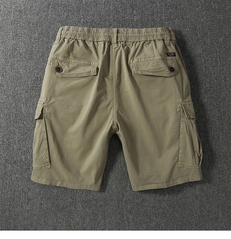 Herrenbekleidung Outdoor-Arbeitsshorts Sommer-Casual-Cargo-Shorts mit mehreren Taschen Bequemer Baumwollstoff Gerade Passform für den täglichen Gebrauch_voghion.com