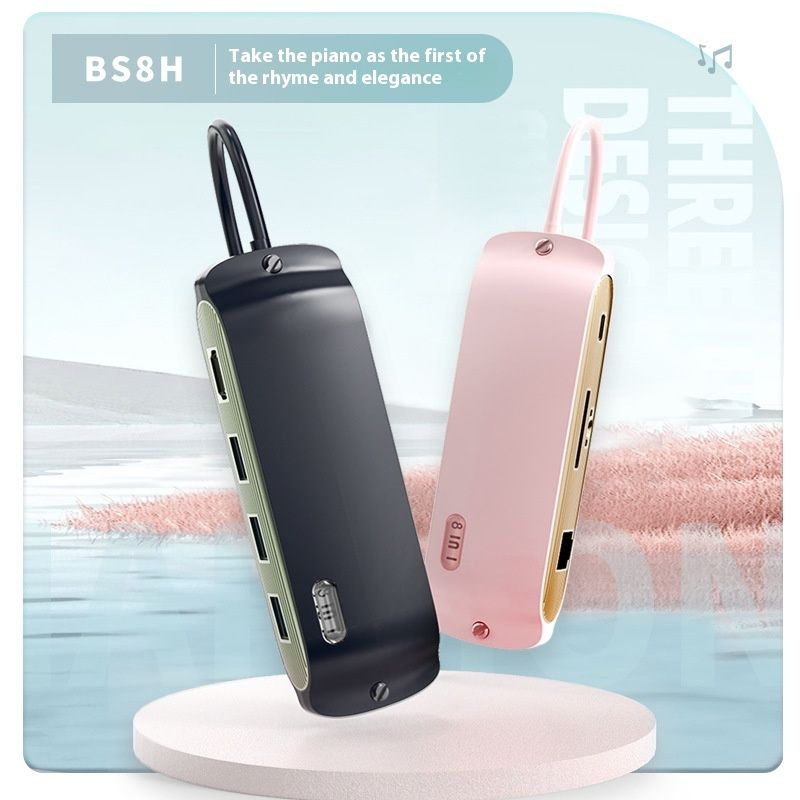 USB stotelės HDMI adapteris Type-C Ethernet prievado keitiklis, tinkamas nešiojamojo kompiuterio HUB skirstytuvui_voghion.com