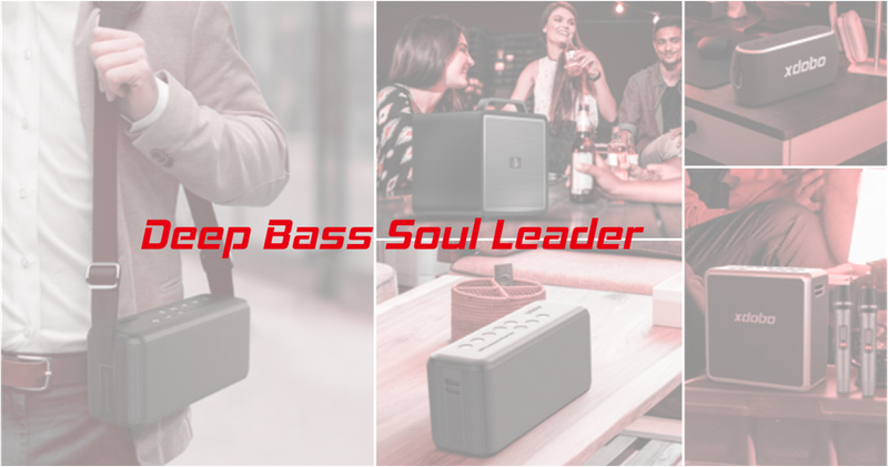 Großer Sale X8 60W Tragbare Outdoor-Lautsprecher Bluetooth-Wireless Bass Subwoofer Wasserdicht 6600mAh TWS Funktion Unterstützung TF/AUX_voghion.com