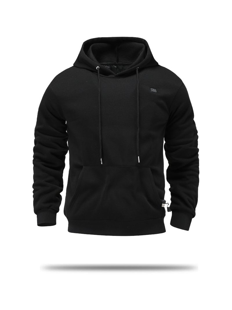 Sweat-shirt chauffant à capuche pour homme, vêtement d'hiver chauffant, vêtement chauffant USB, vêtement chaud de loisirs en plein air, chauffage électrique_voghion.com
