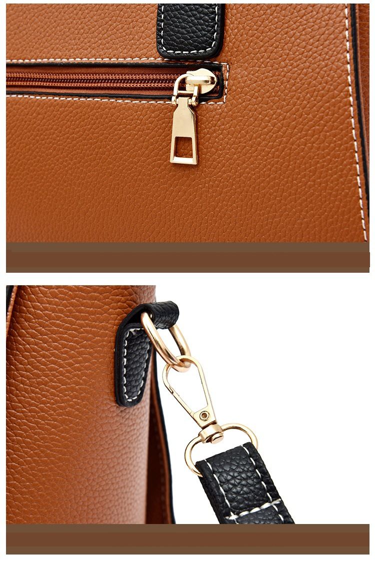 Taschen für Frauen Damentasche koreanische Version der dreiteiligen Mutter-Kind-Tasche Handtasche Schulter Messenger Bag Muttertasche_voghion.com