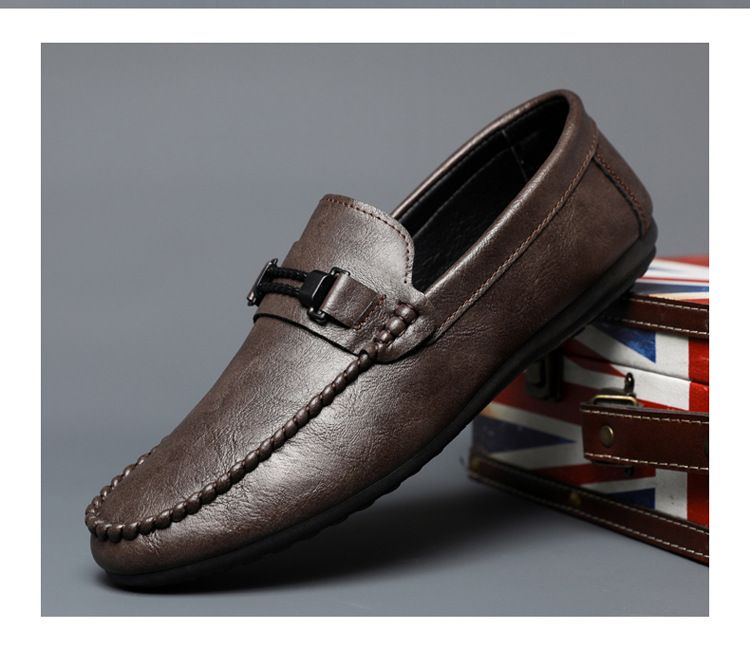 Meeste Loafers Nahast kingad Meestele Vabaajajalatsid Mokassiinid Hingavad tossud Meeste Sõidujalatsid Comfort Flats_voghion.com