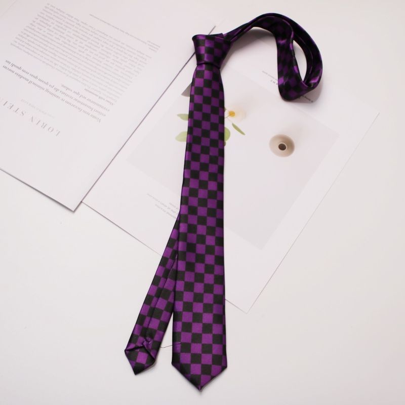 Camicia da uomo con cravatta creativa in stile college coreano, stile casual, slim fit, da 5 cm, con stampa leopardata, stile zebrato_voghion.com