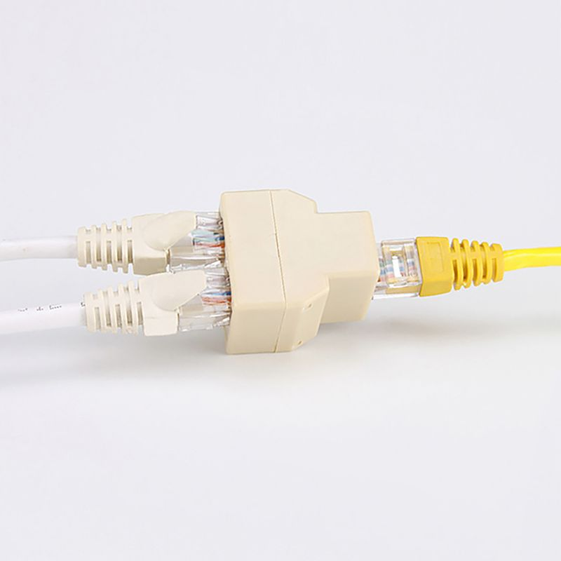 Anschluss 1- bis 2-Wege-Parallelverkabelung, kleiner Ethernet-Netzwerkadapter_voghion.com