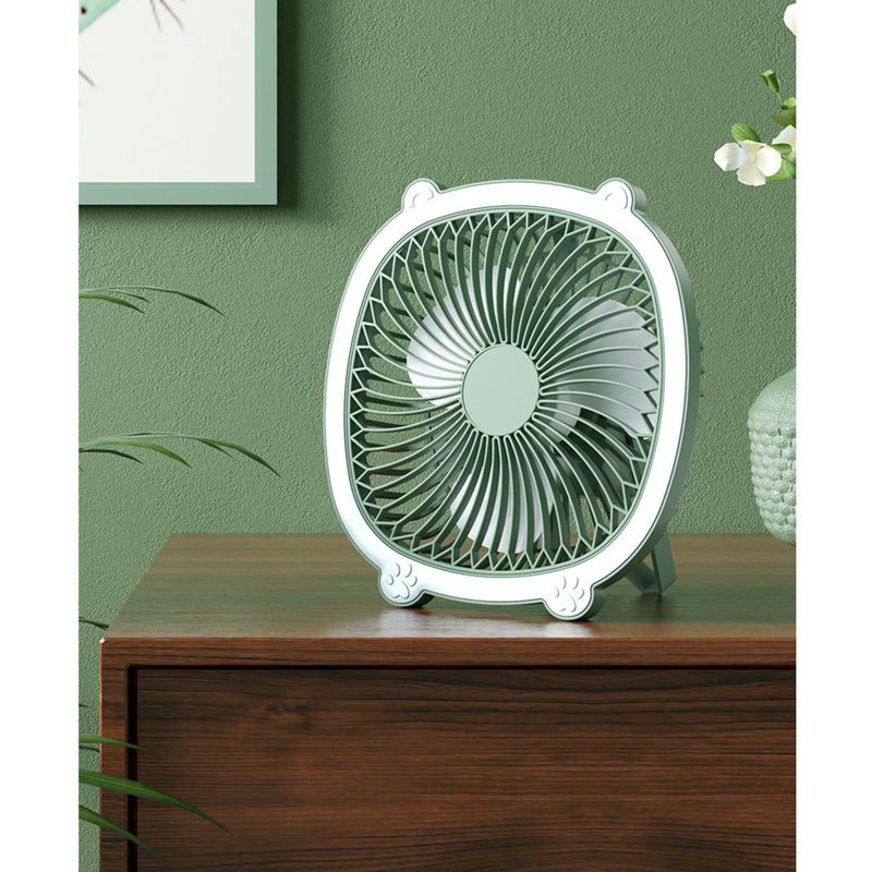 USB-aufladbarer leichter Desktop-Haushalts-kleiner elektrischer Schlafsaal-tragbarer multifunktionaler Wand-montierter Deckenventilator_voghion.com