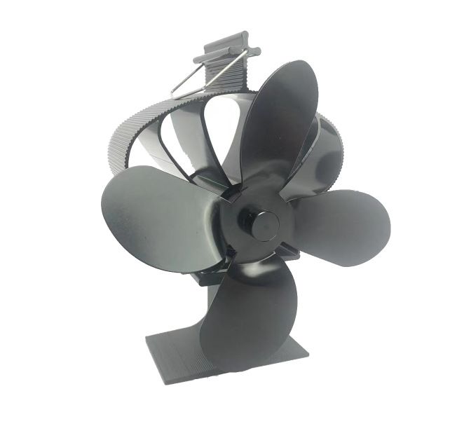 Fireplace Fan Stove Fan Crown Small I-shaped 4 Leaves - Durable High Temperature Resistant No Power Consumption_voghion.com