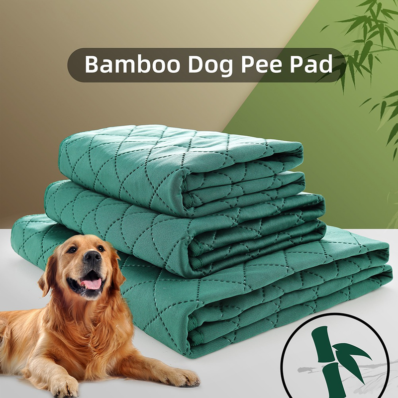 Φυσικό Bamboo Fiber Premium αδιάβροχο μαξιλάρι για κατοικίδια Ματ κρεβατιού για σκύλους που πλένονται επαναχρησιμοποιούμενα για σκύλους κατοικίδια με προστασία από διαρροές_voghion.com