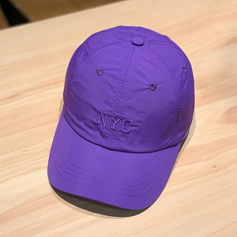 Cappello da baseball estivo da donna, sottile, in tessuto ad asciugatura rapida, con ricamo coreano, con lettera, protezione solare, per uomo e donna_voghion.com