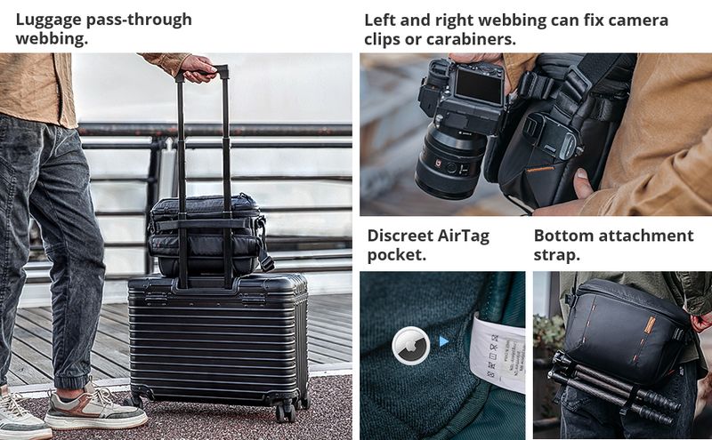 PGYTECH OneMo Sling 7L 11L Crossbody Camera For DSLR Mirrorless Cameras, Photography Bag For Men And Women Newest_voghion.com